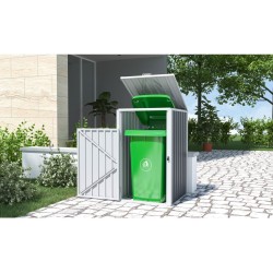 Přístřešek na popelnice  73×121×82 cm, plechový, antracitový - G21 Přístřešek na popelnice  73×121×82 cm, plechový, antracitový - G21