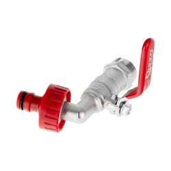 Ventil zahradní, vstup 3/4", výstup 1" + konektor pro rychlospojku - GEKO Ventil zahradní, vstup 3/4", výstup 1" + konektor pro rychlospojku - GEKO