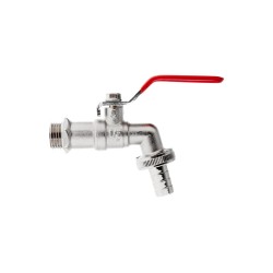 Ventil zahradní, vstup 1/2", výstup 3/4" + hadičník 1/2" - GEKO