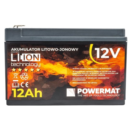 Aku zádový postřikovač 16 l, 12 V, 12 Ah - POWERMAT