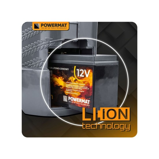 Aku zádový postřikovač 16 l, 12 V, 12 Ah - POWERMAT