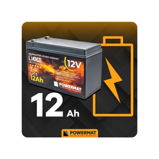 Aku zádový postřikovač 16 l, 12 V, 12 Ah - POWERMAT