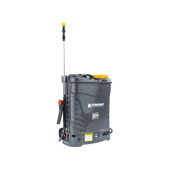 Aku zádový postřikovač 16 l, 12 V, 12 Ah - POWERMAT