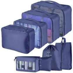 Cestovní organizér, sada 8 ks, modrý Cestovní organizér, sada 8 ks, modrý