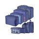 Cestovní organizér, sada 8 ks, modrý