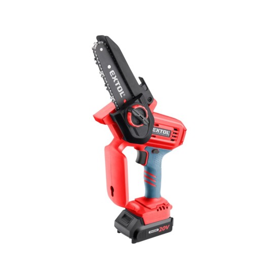 Pila řetězová aku jednoruční SHARE20V, 12 cm, 20 V Li-ion, 2 Ah - EXTOL PREMIUM