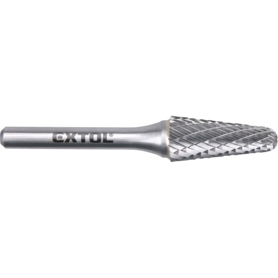Fréza karbidová, konická 14° zakulacená, ø 12x28 mm, stopka 6 mm - EXTOL INDUSTRIAL Fréza karbidová, konická 14° zakulacená, ø 12x28 mm, stopka 6 mm - EXTOL INDUSTRIAL