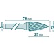 Fréza karbidová, ostrý oblouk, ø 12x25 mm, stopka 6 mm - EXTOL INDUSTRIAL Fréza karbidová, ostrý oblouk, ø 12x25 mm, stopka 6 mm - EXTOL INDUSTRIAL