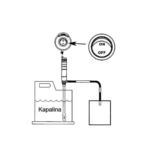 Ruční bateriové čerpadlo, 3 x 1,5 V - GENBROX