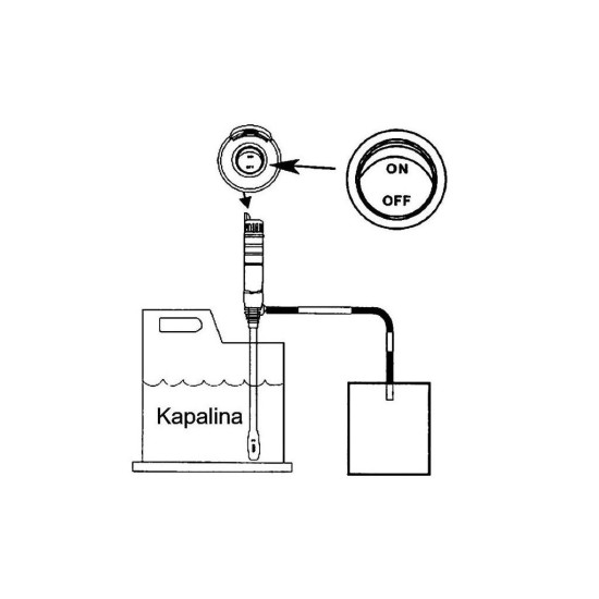 Ruční bateriové čerpadlo, 2 x 1,5 V - GENBROX