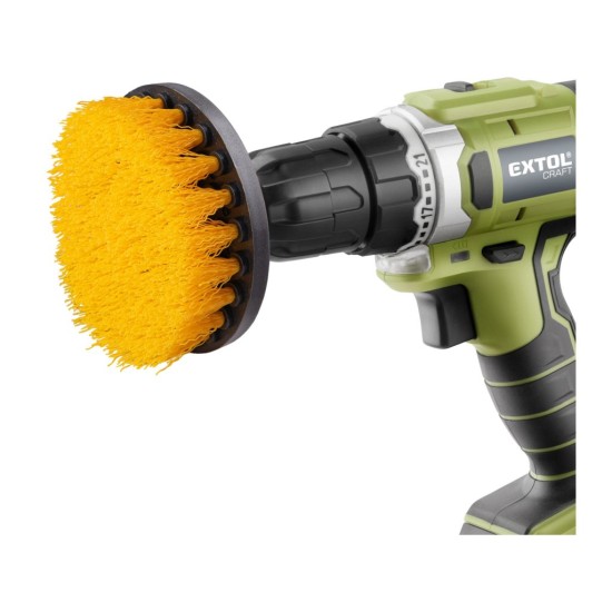 Sada čistících kartáčů na vrtačku 4 ks, stopka 1/4" x 25 mm - EXTOL CRAFT Sada čistících kartáčů na vrtačku 4 ks, stopka 1/4" x 25 mm - EXTOL CRAFT