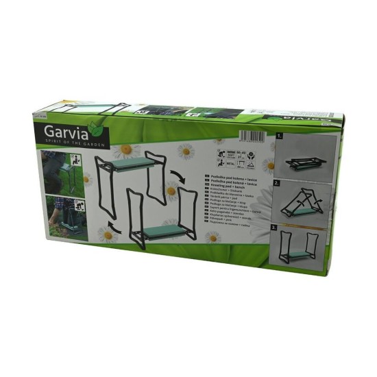 Zahradní lavice + klekátko 60x27x49 cm - GARVIA Zahradní lavice + klekátko 60x27x49 cm - GARVIA