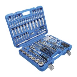 Gola sada 1/4”, 3/8”, 1/2”, šestihranné hlavice, 192 ks - BGS