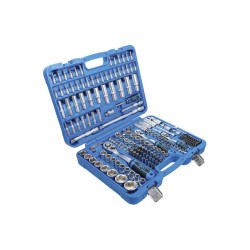 Gola sada 1/4”, 3/8”, 1/2”, šestihranné hlavice, 192 ks - BGS