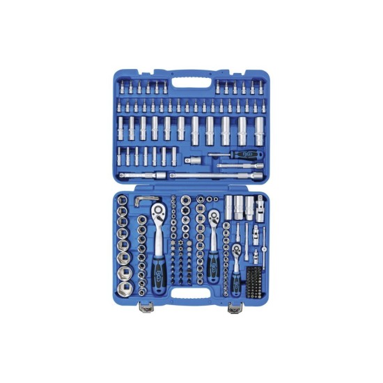 Gola sada 1/4”, 3/8”, 1/2”, šestihranné hlavice, 192 ks - BGS