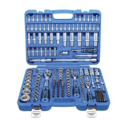 Gola sada 1/4”, 3/8”, 1/2”, šestihranné hlavice, 192 ks - BGS