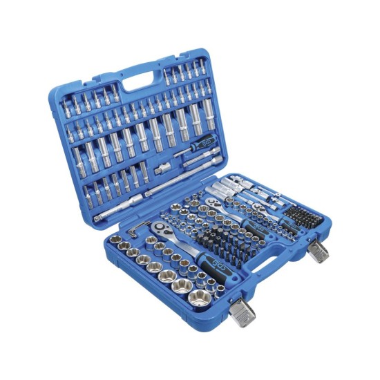 Gola sada 1/4", 3/8", 1/2" hlavice Super-lock, 191 dílů- BGS