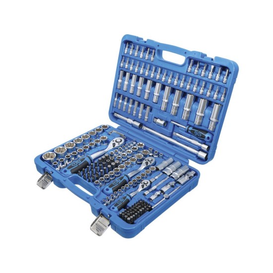 Gola sada 1/4", 3/8", 1/2" hlavice Super-lock, 191 dílů- BGS