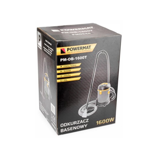 Bazénový vysavač 1600 W, multifunkční - POWERMAT Bazénový vysavač 1600 W, multifunkční - POWERMAT