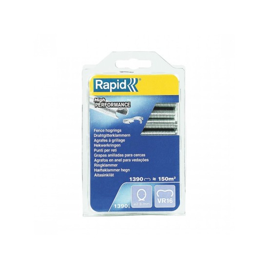 Spony pro vázací kleště VR16, pozink, 1390 ks - RAPID Spony pro vázací kleště VR16, pozink, 1390 ks - RAPID