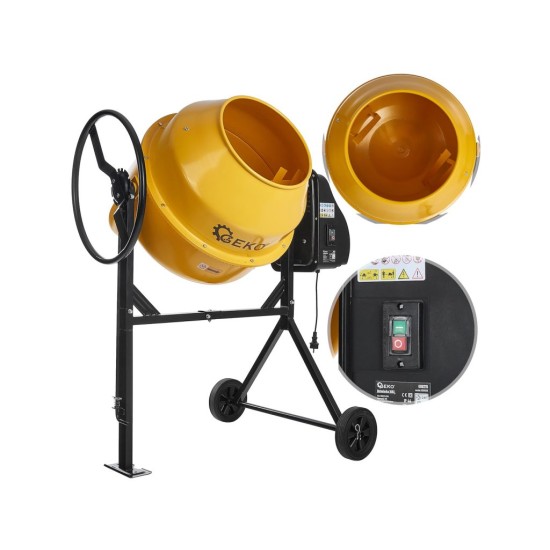 Stavební míchačka 200 l, 1000 W - GEKO Stavební míchačka 200 l, 1000 W - GEKO
