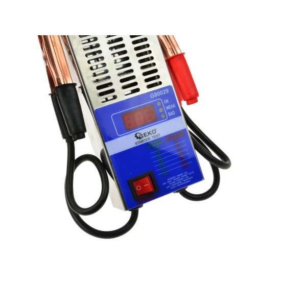 Zátěžový tester akumulátorů, 12 V, LCD displej - GEKO