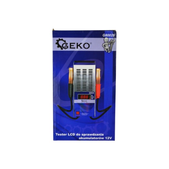 Zátěžový tester akumulátorů, 12 V, LCD displej - GEKO Zátěžový tester akumulátorů, 12 V, LCD displej - GEKO