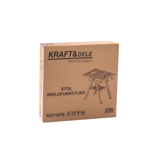 Skládací pracovní stůl 82×81,5×62,5 cm, s upínáním - KRAFT&DELE Skládací pracovní stůl 82×81,5×62,5 cm, s upínáním - KRAFT&DELE