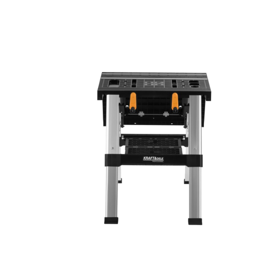 Skládací pracovní stůl 82×81,5×62,5 cm, s upínáním - KRAFT&DELE