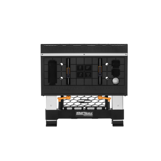 Skládací pracovní stůl 82×81,5×62,5 cm, s upínáním - KRAFT&DELE