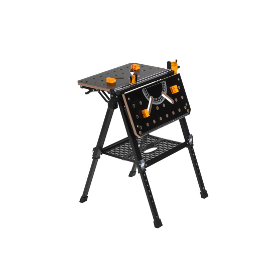 Skládací pracovní stůl 70x65x92 cm, s upínáním, MDF deska - KRAFT&DELE