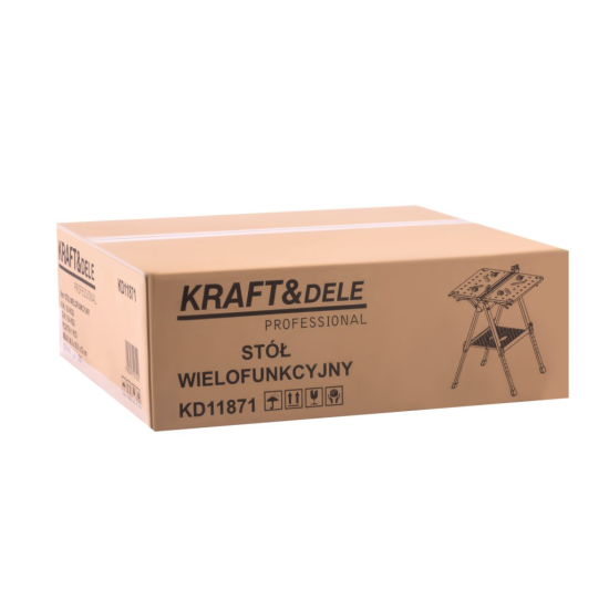 Skládací pracovní stůl 70x65x92 cm, s upínáním, MDF deska - KRAFT&DELE Skládací pracovní stůl 70x65x92 cm, s upínáním, MDF deska - KRAFT&DELE