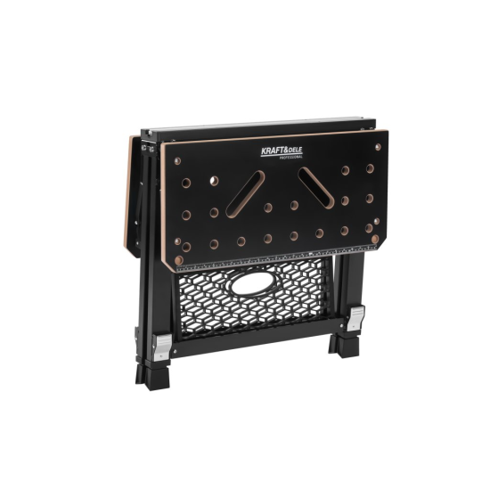 Skládací pracovní stůl 70x65x92 cm, s upínáním, MDF deska - KRAFT&DELE