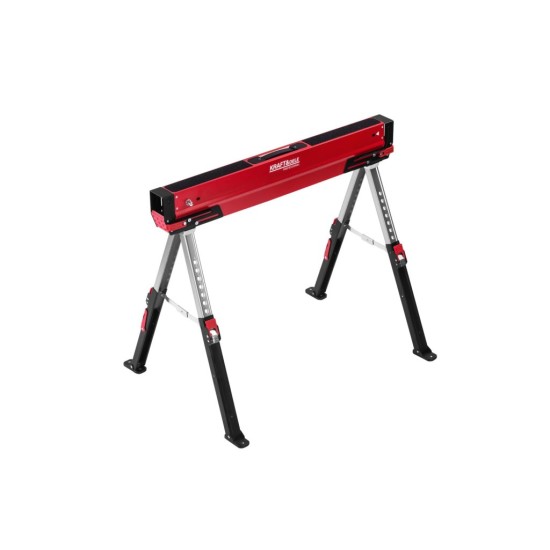 Skládací podpěra/koza s protiskluzem, nastavitelná výška 61,5–79 cm - KRAFT&DELE Skládací podpěra/koza s protiskluzem, nastavitelná výška 61,5–79 cm - KRAFT&DELE