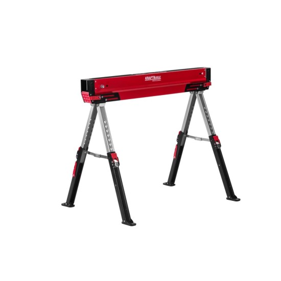Skládací podpěra/koza s protiskluzem, nastavitelná výška 61,5–79 cm - KRAFT&DELE Skládací podpěra/koza s protiskluzem, nastavitelná výška 61,5–79 cm - KRAFT&DELE
