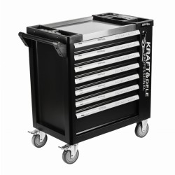 Dílenská pojízdná skříňka na nářadí, 7 zásuvek - KRAFT&DELE