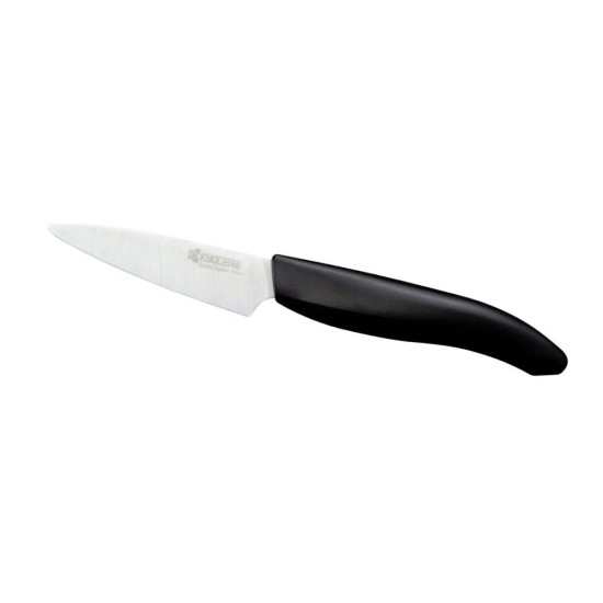 Keramický nůž s bílou čepelí 7,5 cm dlouhá čepel, černá plastová rukojeť - KYOCERA Keramický nůž s bílou čepelí 7,5 cm dlouhá čepel, černá plastová rukojeť - KYOCERA
