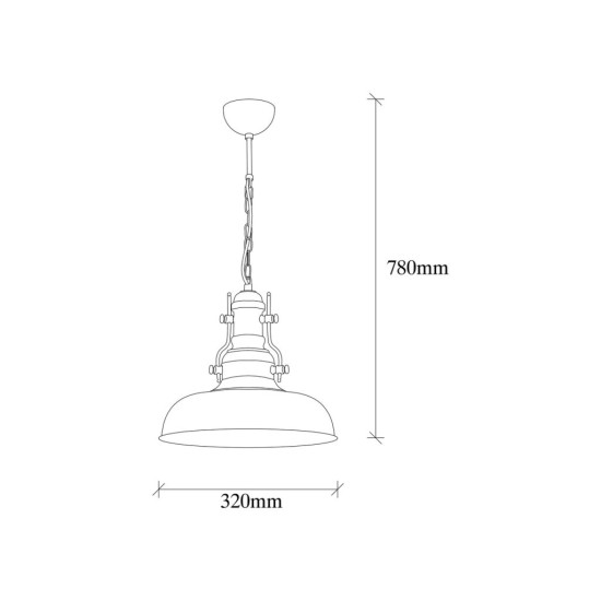 Průmyslové stropní světlo, lustr 230V, E27 OPVIQ CHANDELIER BERCESTE Průmyslové stropní světlo, lustr 230V, E27 OPVIQ CHANDELIER BERCESTE