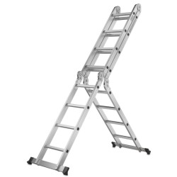 Multifunkční kloubový žebřík 4×4 příčky + podlážka - GEKO Multifunkční kloubový žebřík 4×4 příčky + podlážka - GEKO