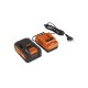Nabíječka 20 V / 40 V + Baterie 40 V Li-Ion 2,5 Ah - POWERPLUS