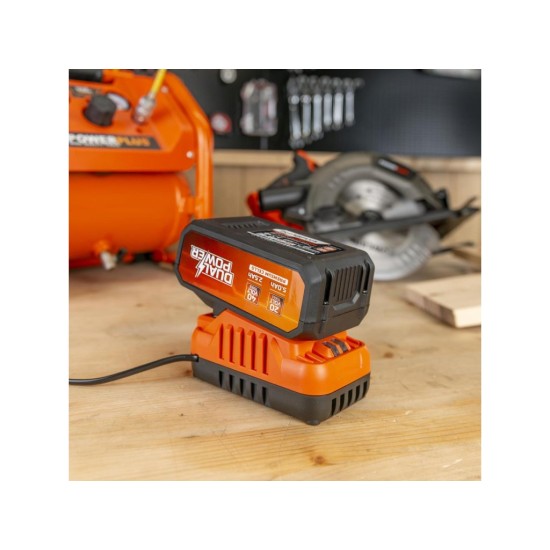 Nabíječka 20 V / 40 V + Baterie 40 V Li-Ion 2,5 Ah - POWERPLUS