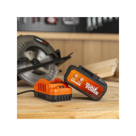 Nabíječka 20 V / 40 V + Baterie 40 V Li-Ion 2,5 Ah - POWERPLUS