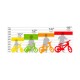 Juniorské kolo 420D bílá/růžová - DINO BIKES Juniorské kolo 420D bílá/růžová - DINO BIKES
