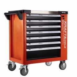 Dílenský vozík s nářadím, sada 258 ks, 7 zásuvek - KRAFT&DELE