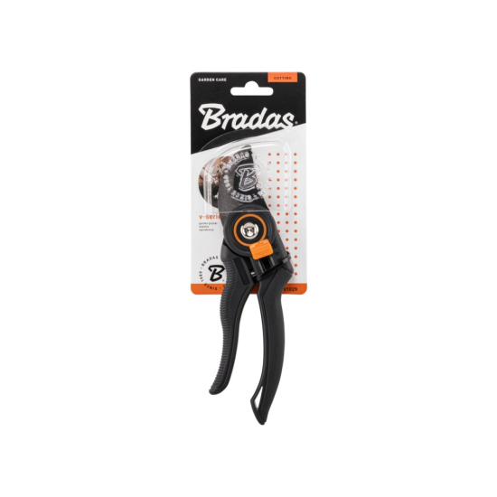 Zahradní nůžky KT-V1029, podávací ostří, ocel SK5 - V-SERIES - BRADAS