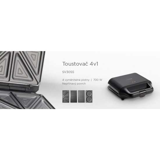 Toustovač 4v1 SV3055 - CONCEPT Toustovač 4v1 SV3055 - CONCEPT