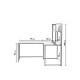 Rohový psací stůl - Hanah Home Study Desk L203 Walnut Rohový psací stůl - Hanah Home Study Desk L203 Walnut