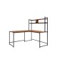 Rohový psací stůl - Hanah Home Study Desk L203 Walnut Rohový psací stůl - Hanah Home Study Desk L203 Walnut