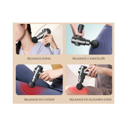 Masážní pistole 750, zelená - GLOX