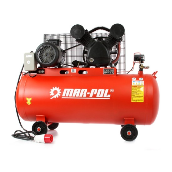 Kompresor olejový 2V, 200 l, 4 kW, 400 V - MAR-POL Kompresor olejový 2V, 200 l, 4 kW, 400 V - MAR-POL